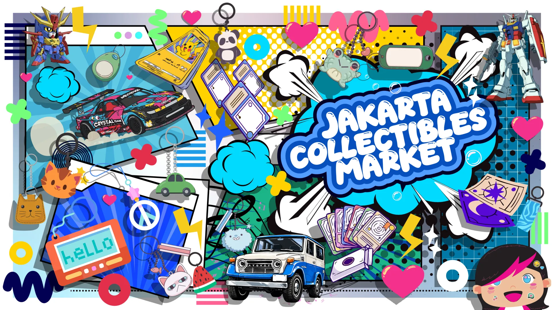 Jakarta Collectible Market - Crystal Team Indonesia Hero Background